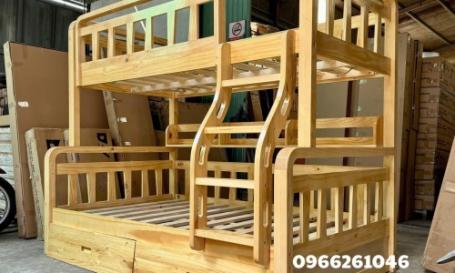 Giường tầng cao cấp cho bé thiết kế theo yêu cầu