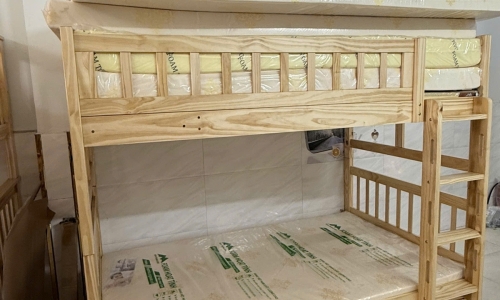 Giường tầng gỗ cho người lớn chịu lực tốt