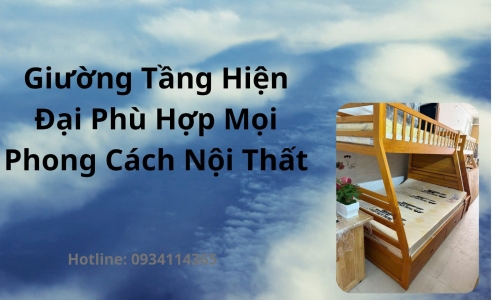 Giường Tầng Hiện Đại Phù Hợp Mọi Phong Cách Nội Thất