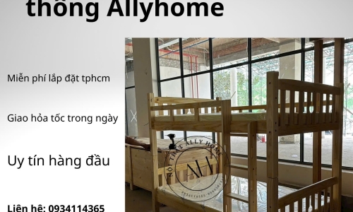 Giường tầng phòng trọ nhỏ tiết kiệm diện tích