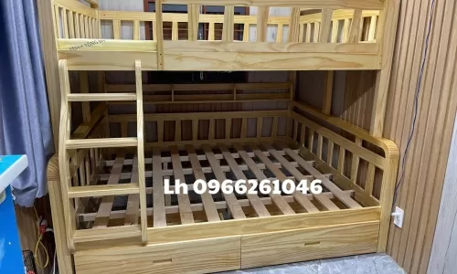 Giường tầng trẻ em giá rẻ mẫu mới 