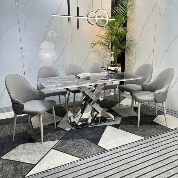 BỘ BÀN ĂN THẠCH ANH 91