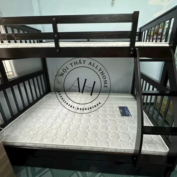 Giường Tầng AH028 1m,1m4 Đen