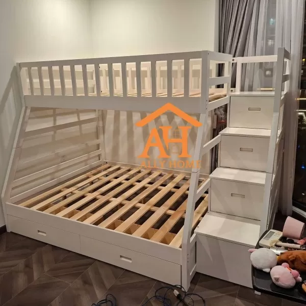 Giường Tầng Ah192 1m/1m4 Trắng