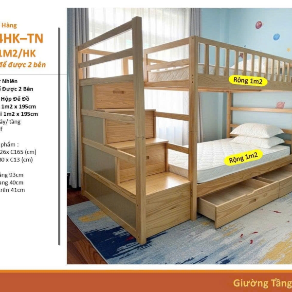 Giường Tầng AH194 1m2/1m2