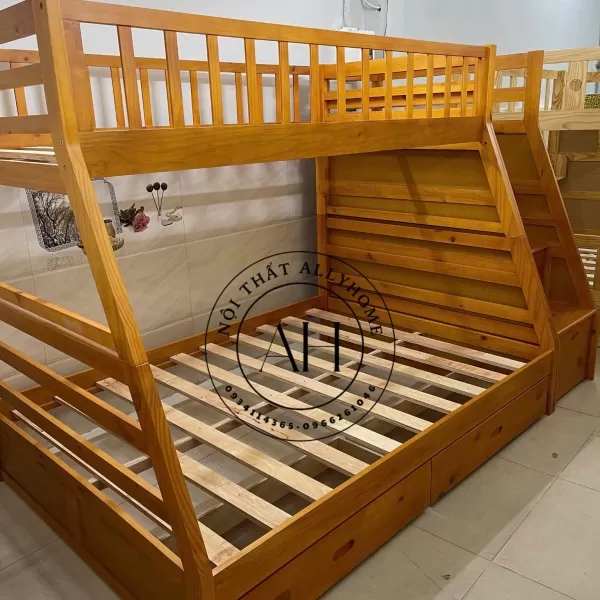 GIƯỜNG 2 TẦNG AH192 VÀNG