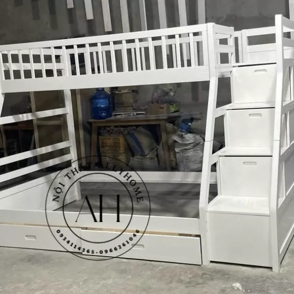 GIƯỜNG 2 TẦNG AH192 TRẮNG