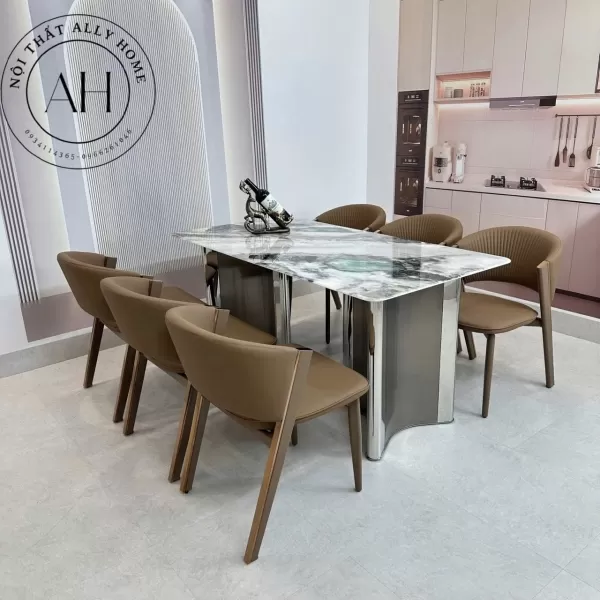 BỘ BÀN ĂN THẠCH ANH 111