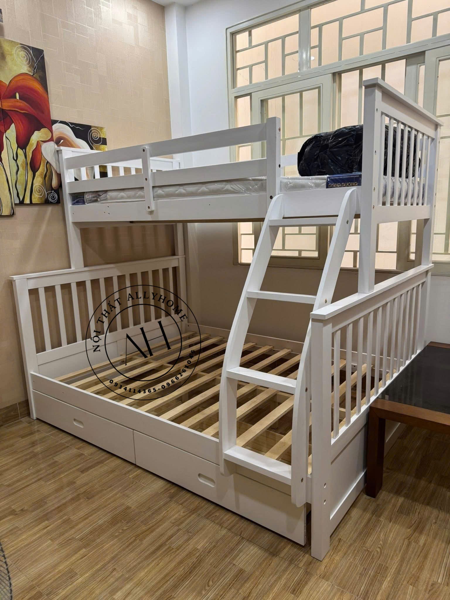 Giường 2 Tầng AH028 Trắng