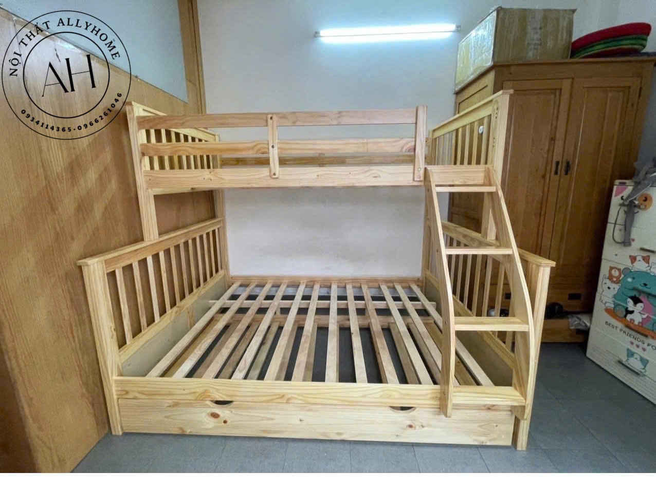 Giường 2 Tầng AH028 Trắng