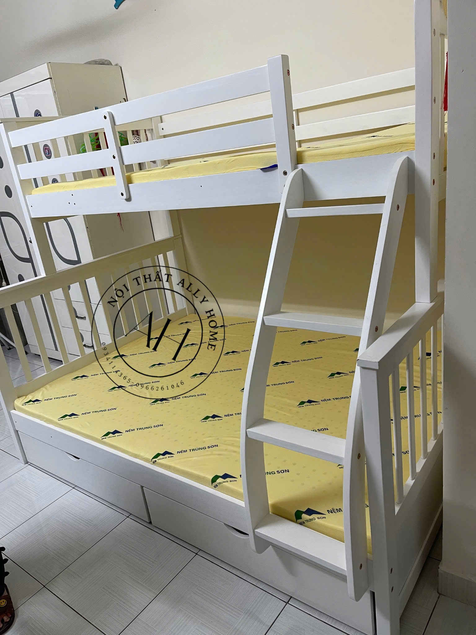  Giường 2 tầng AH028 Vàng