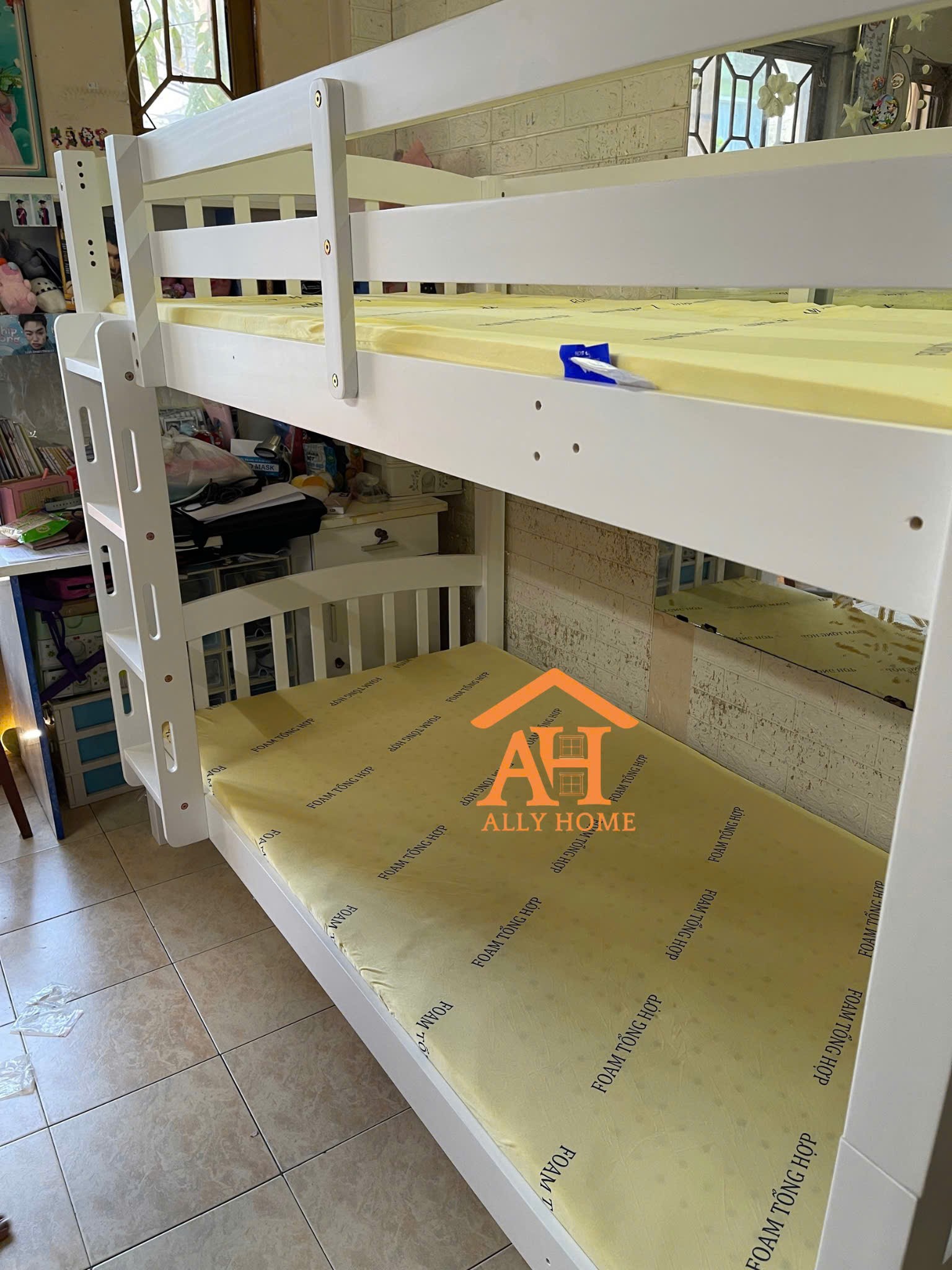 Giường Tầng AH025 Trắng