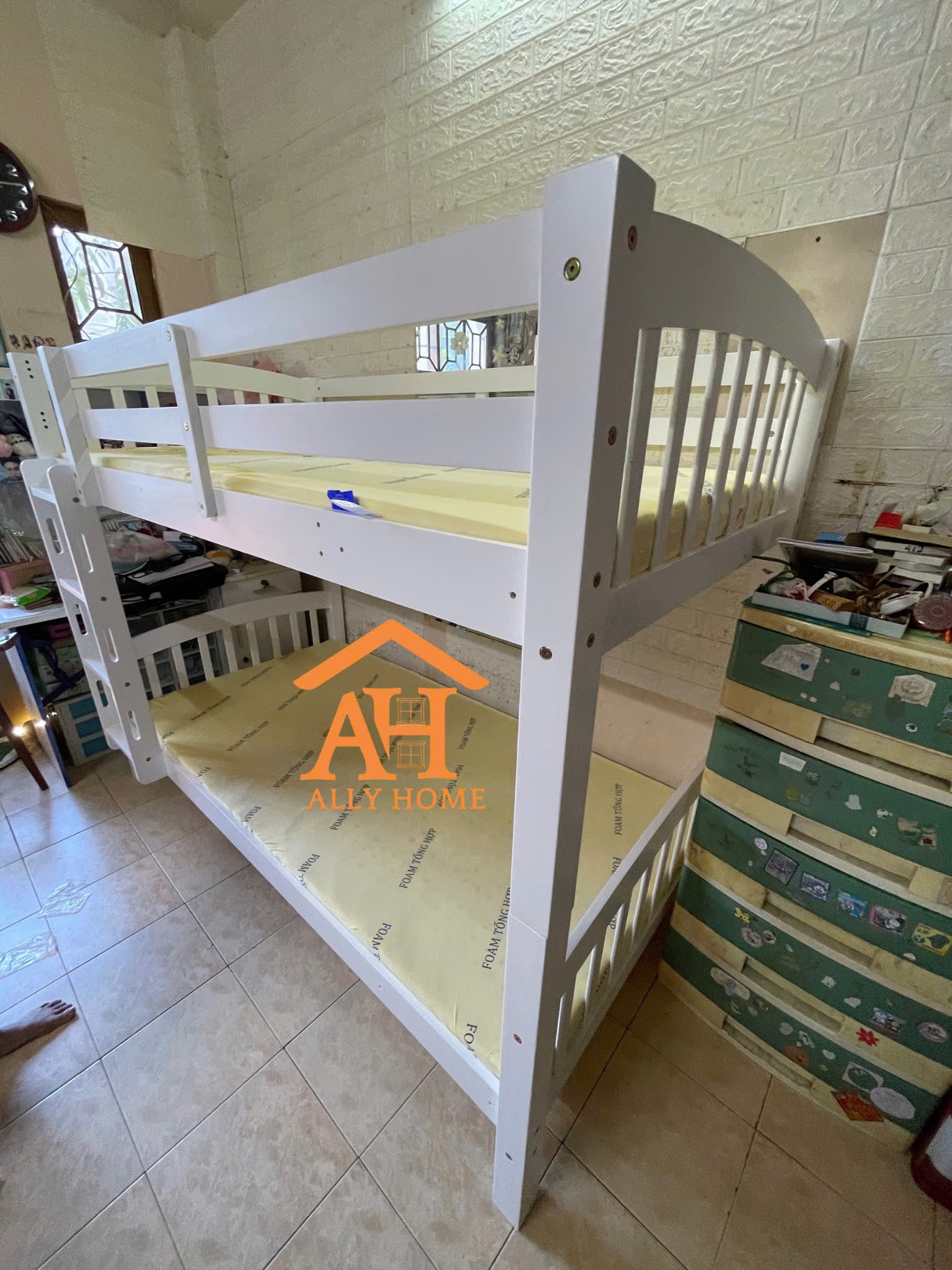 Giường Tầng AH025 Trắng