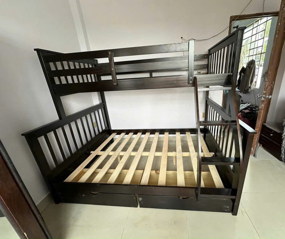 Giường Tầng AH028 1m,1m4 Đen