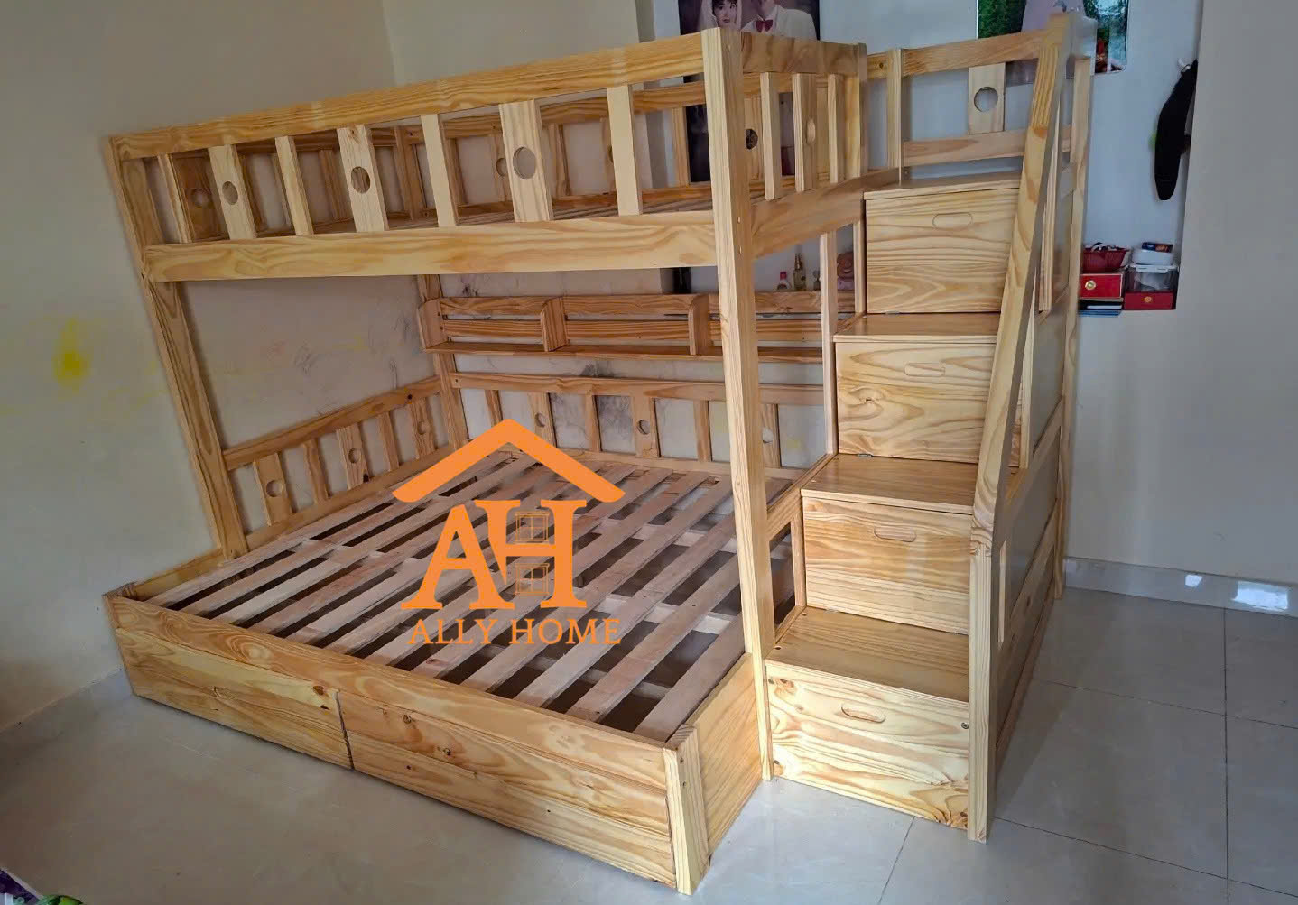 Giường Tầng Cao Cấp OH 1m4/1m6