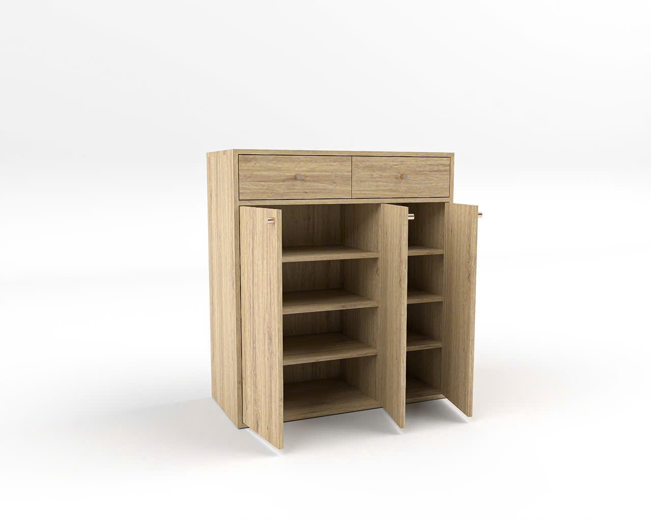 Tủ Giày Gỗ 3 Cánh