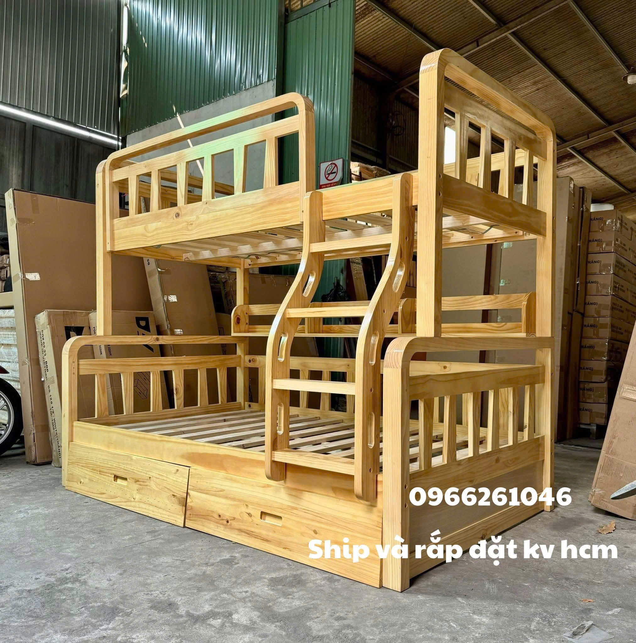 Giường tầng cao cấp cho bé thiết kế theo yêu cầu
