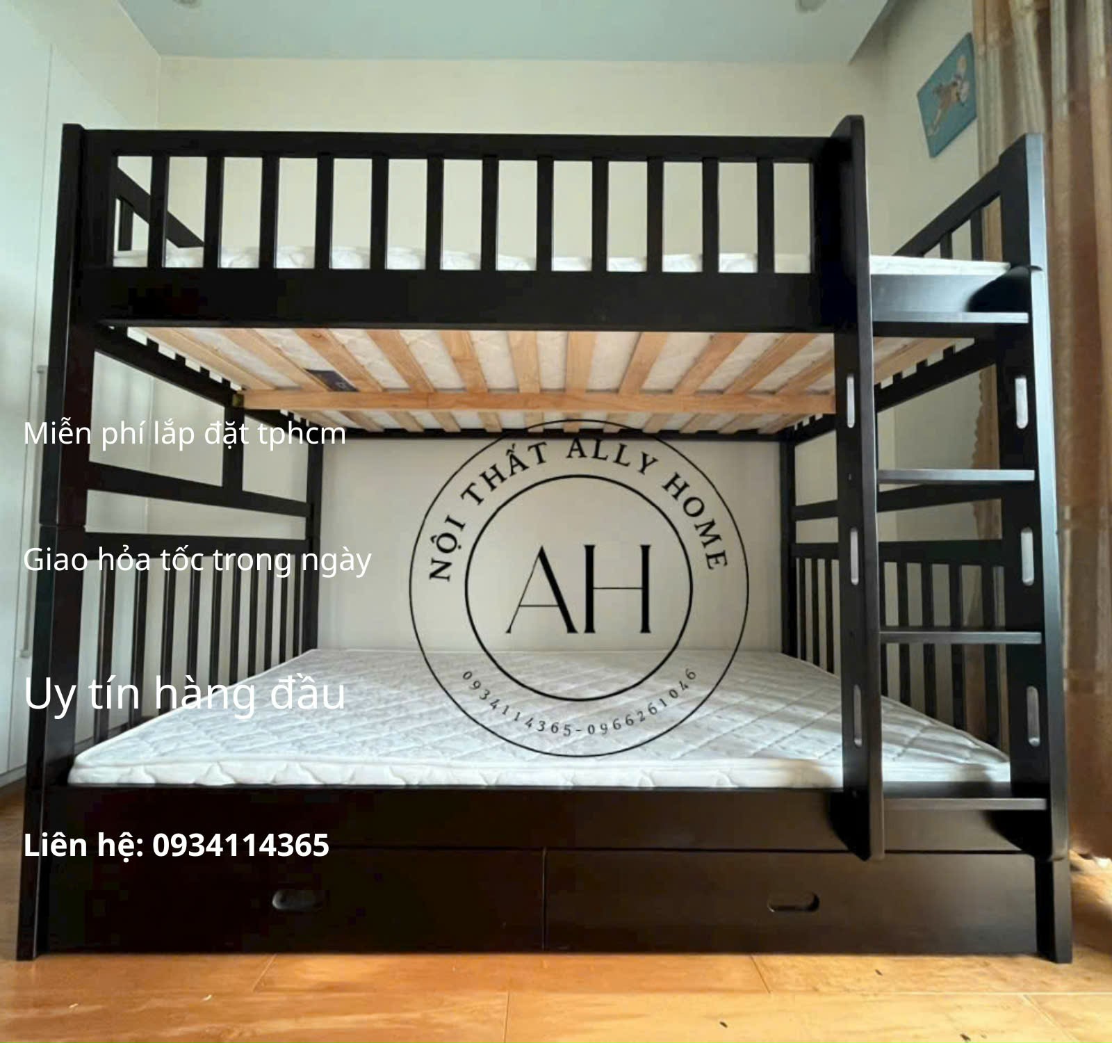 giường tầng giá rẻ lắp đặt trong ngày
