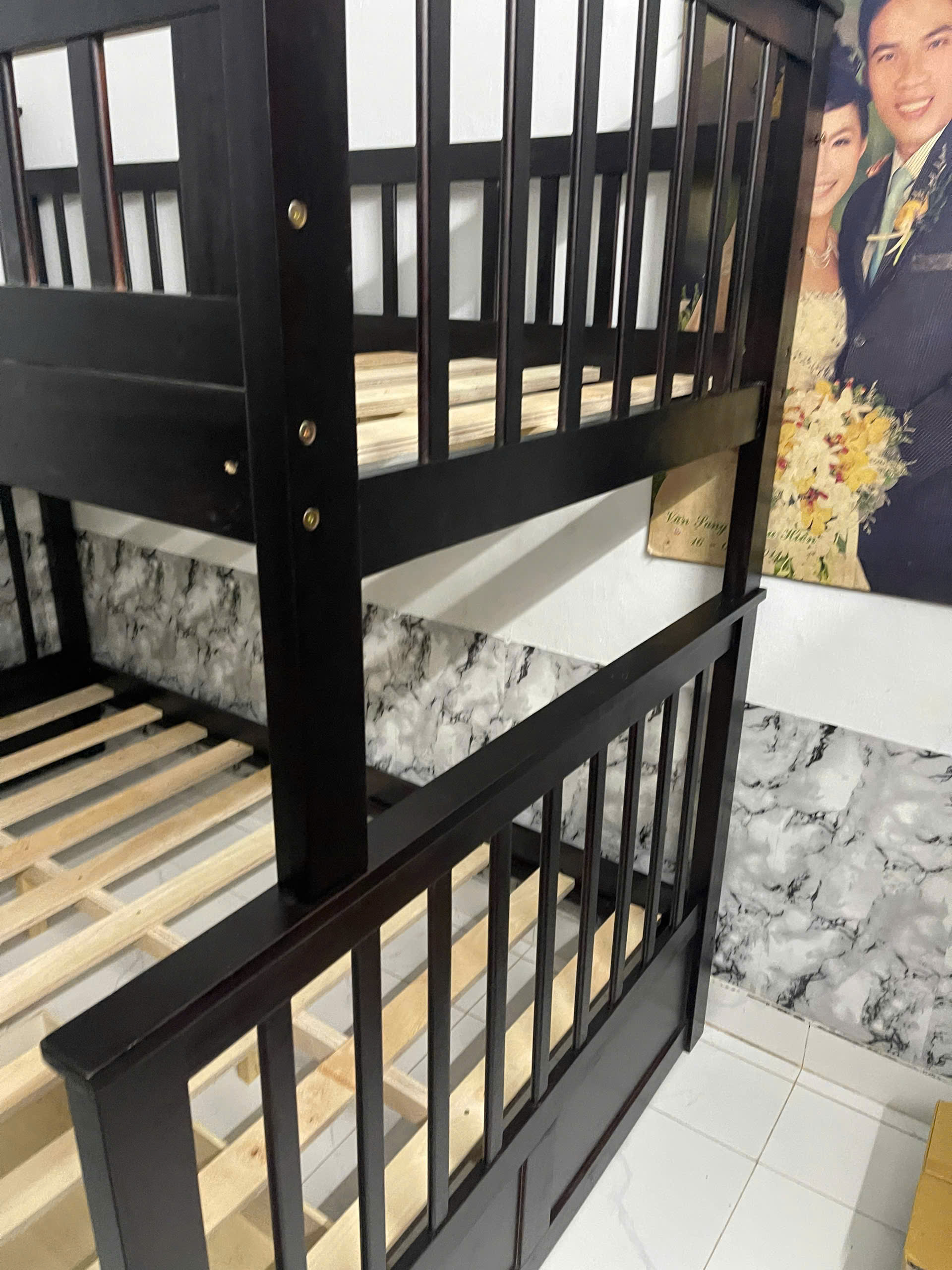 Giường tầng giá rẻ trẻ em lắp ráp nhanh – tiện lợi