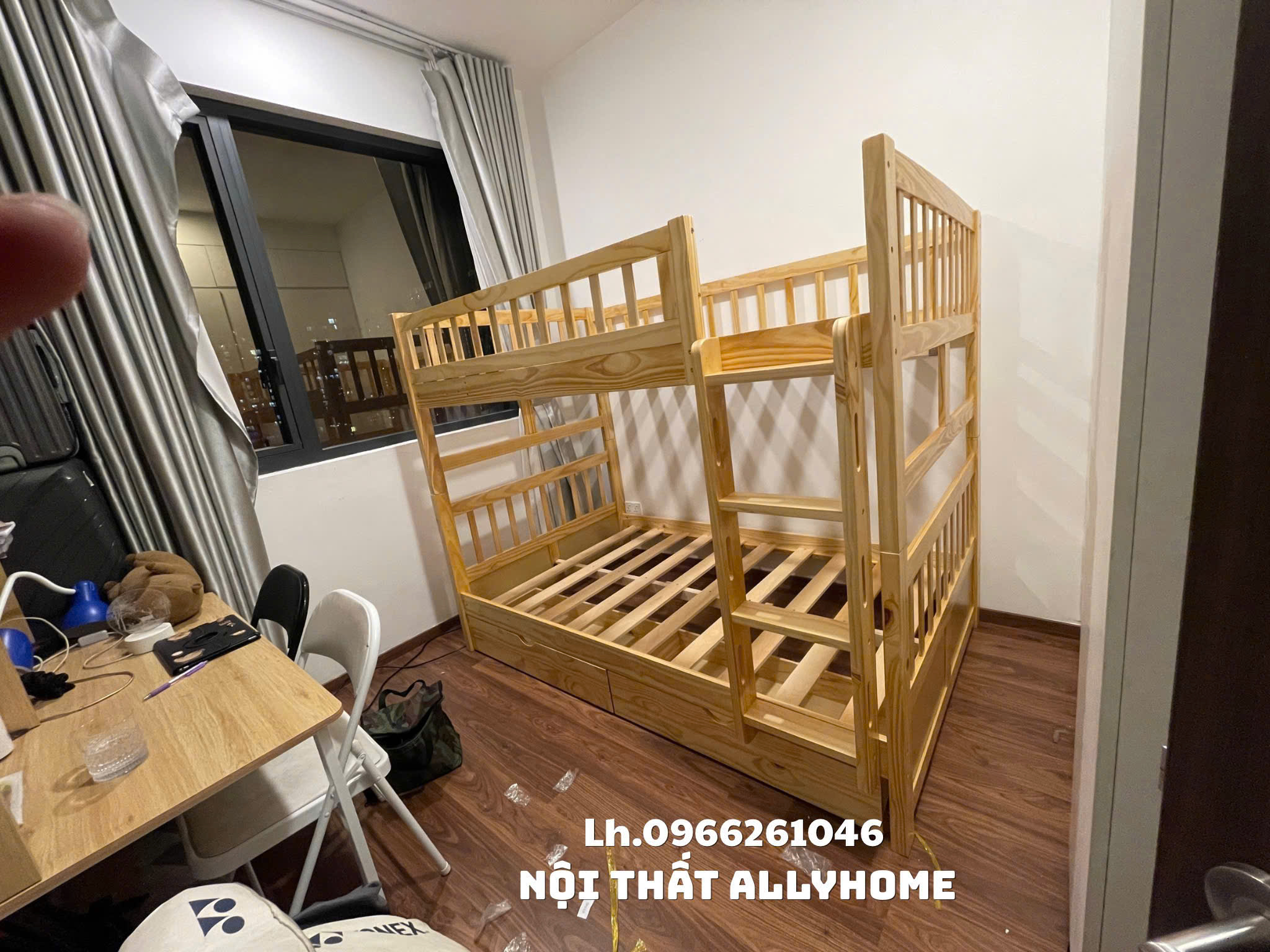 Giường tầng giá rẻ trẻ em lắp ráp nhanh – tiện lợi
