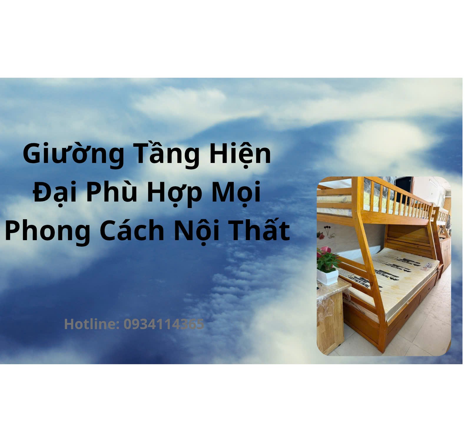 giường tầng hiện đại phù hợp mọi phong cách nội thất
