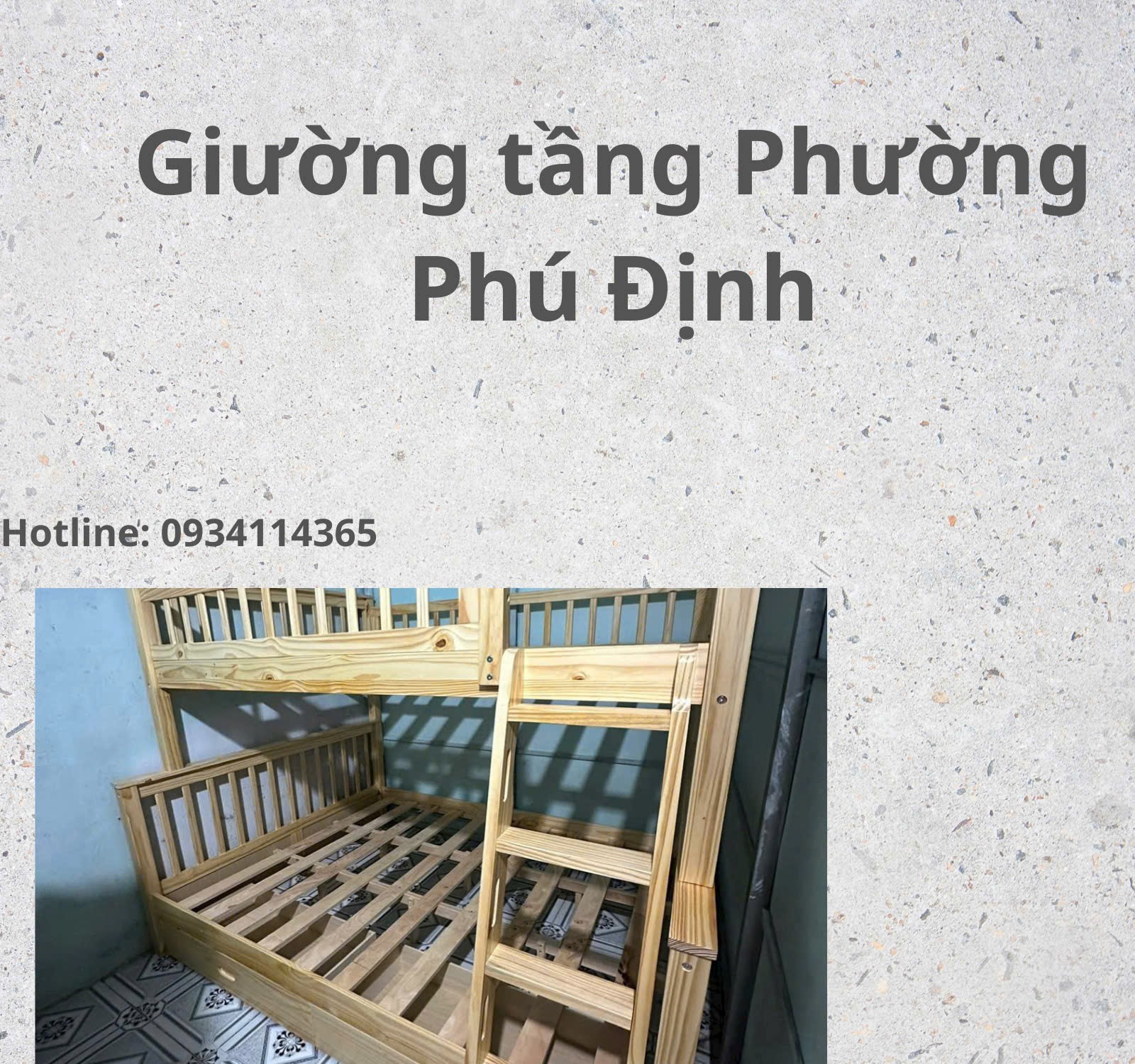 giường tầng phường phú định